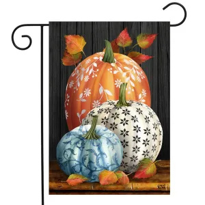 Elegant Pumpkins Garden Flag 12" x 18"