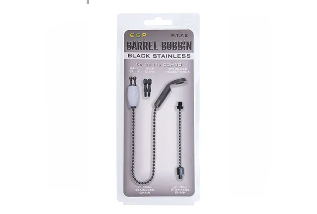 ESP Black/White Barrel Bobbins Black Stainless