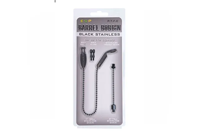 ESP Black/White Barrel Bobbins Black Stainless