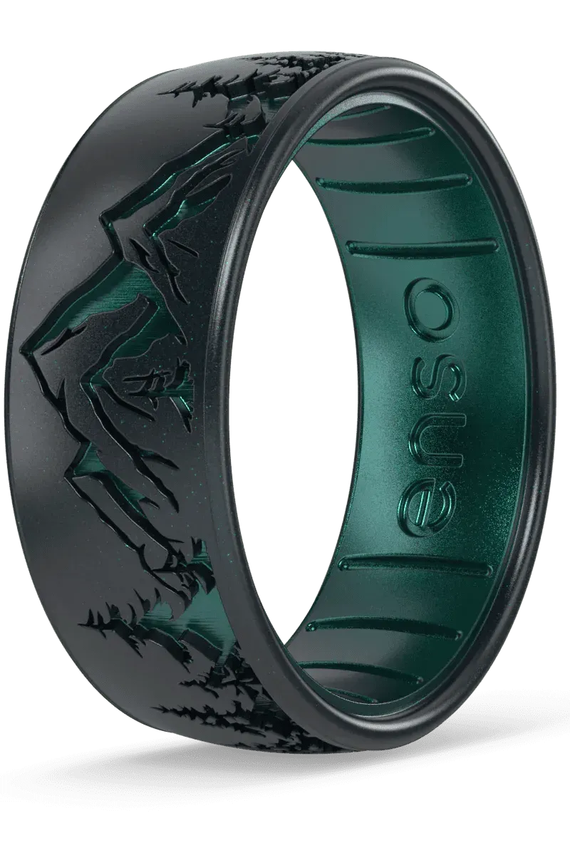 Etched - Black Pearl Ring