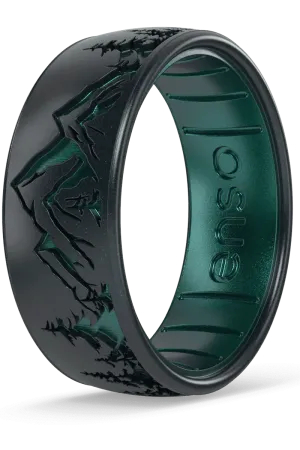Etched - Black Pearl Ring