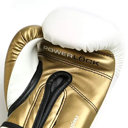 Everlast P00000722 Boxing Gloves (White/Gold)