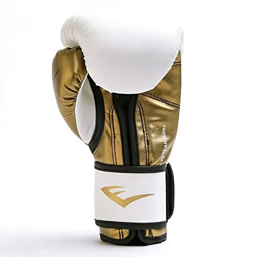 Everlast P00000722 Boxing Gloves (White/Gold)