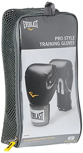 Everlast Pro Style Boxing Training Gloves, 8Oz (Black)