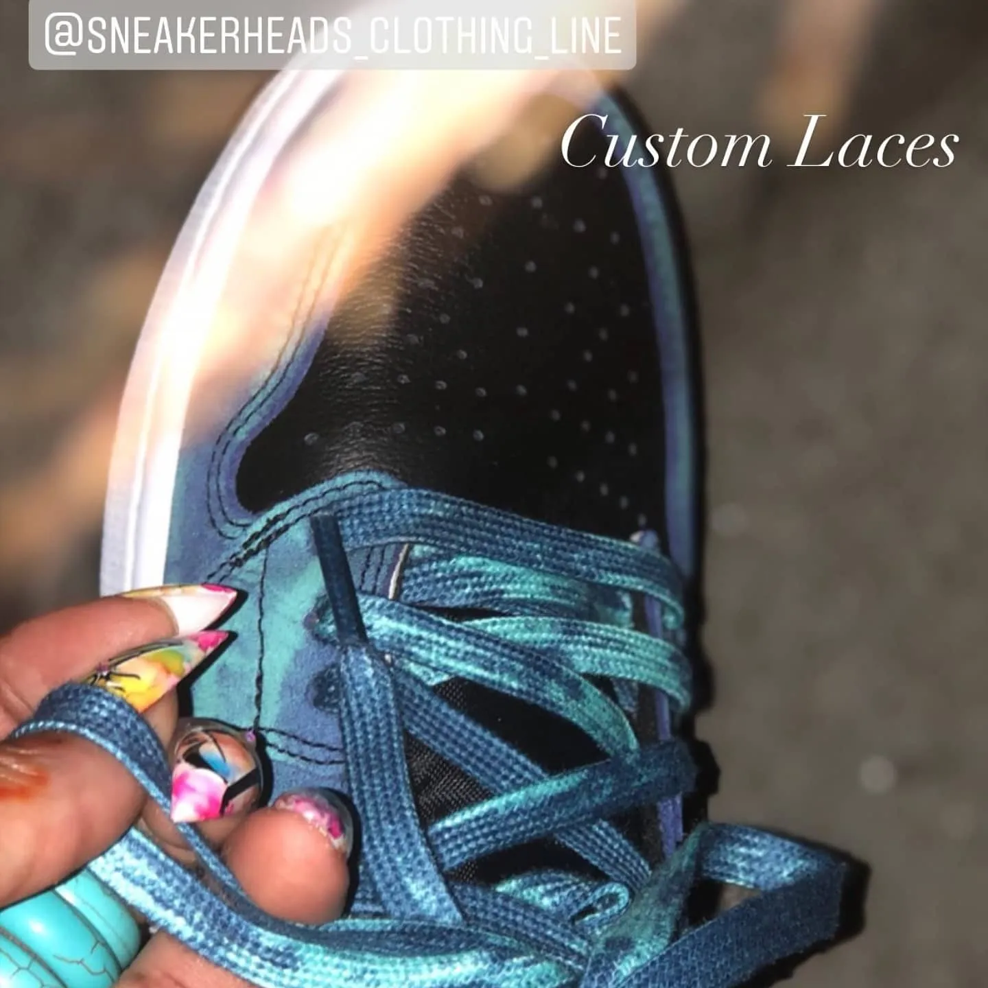 Exclusive "Tye-Die" LE Custom Shoelaces