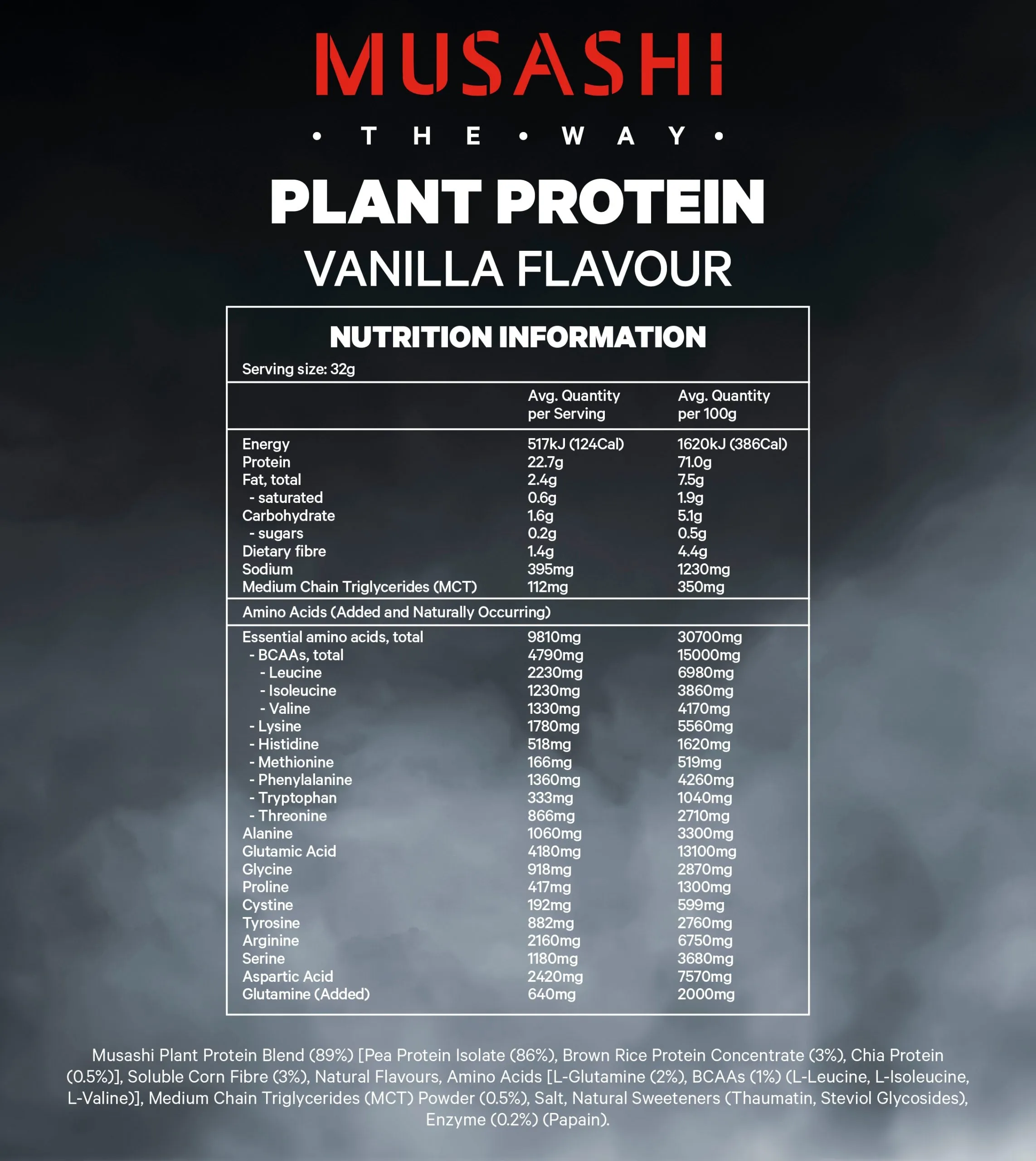 [Expiry: 04/2026] Musashi Plant Protein Vanilla 2kg