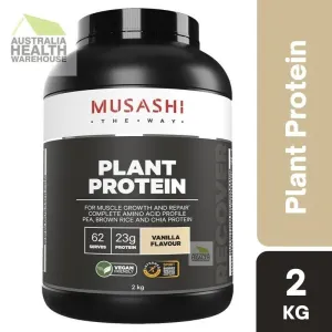 [Expiry: 04/2026] Musashi Plant Protein Vanilla 2kg