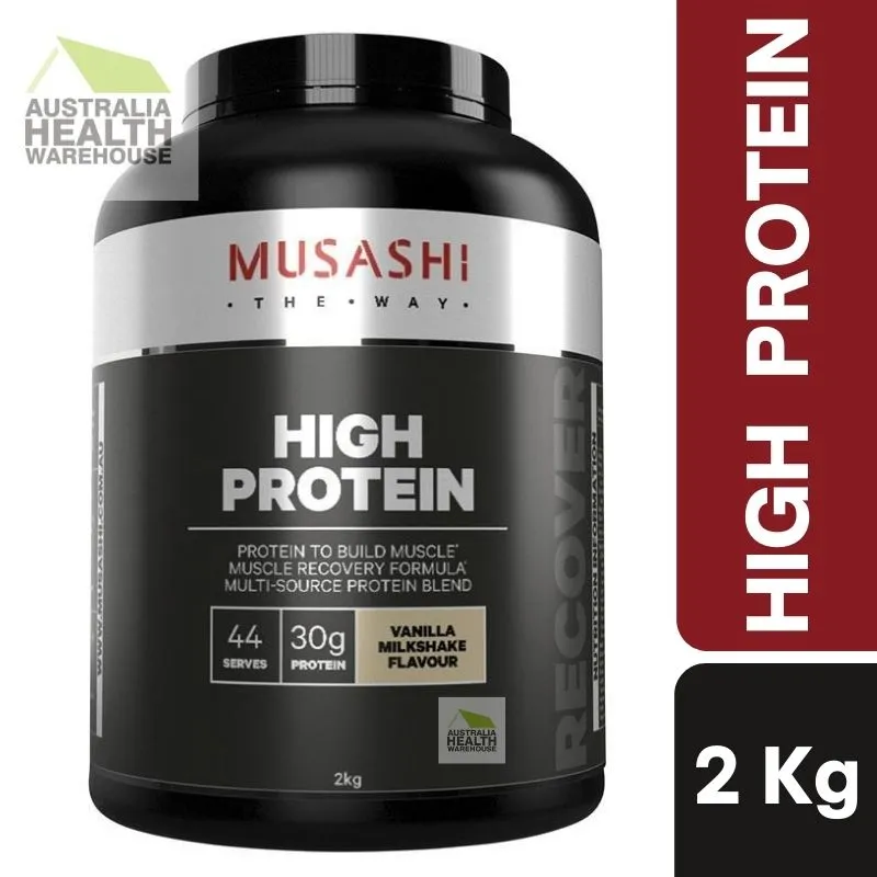 [Expiry: 07/2026] Musashi High Protein Vanilla 2kg