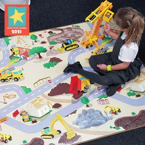 Extra Large Construction Play Mat (200 x 120cm)
