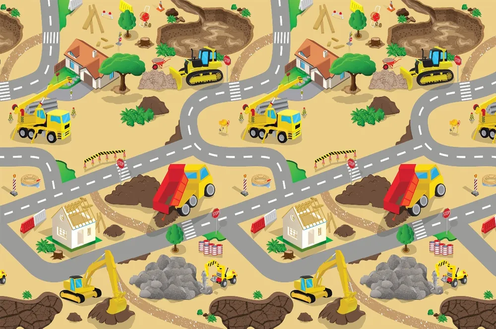 Extra Large Construction Play Mat (200 x 120cm)