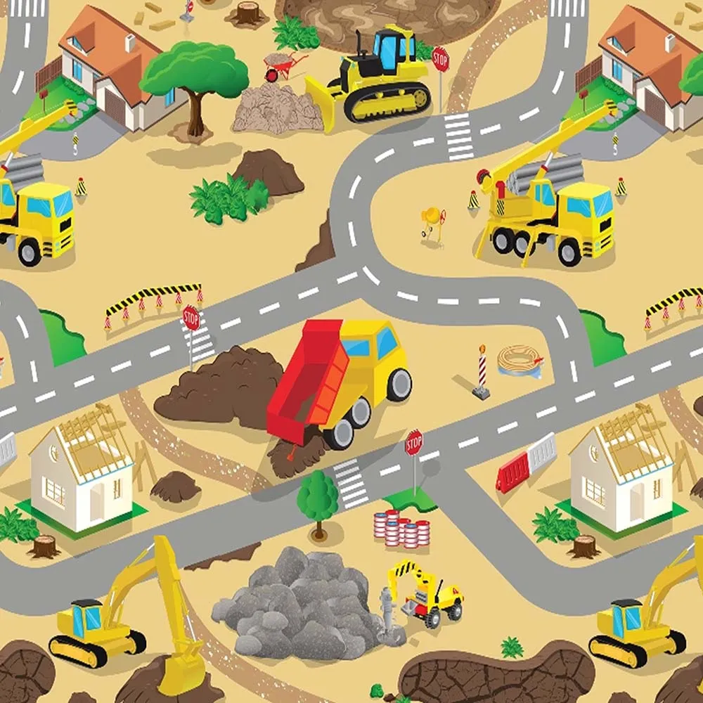 Extra Large Play Mats: Zoo, Farm, City, & Construction (Set of 4)