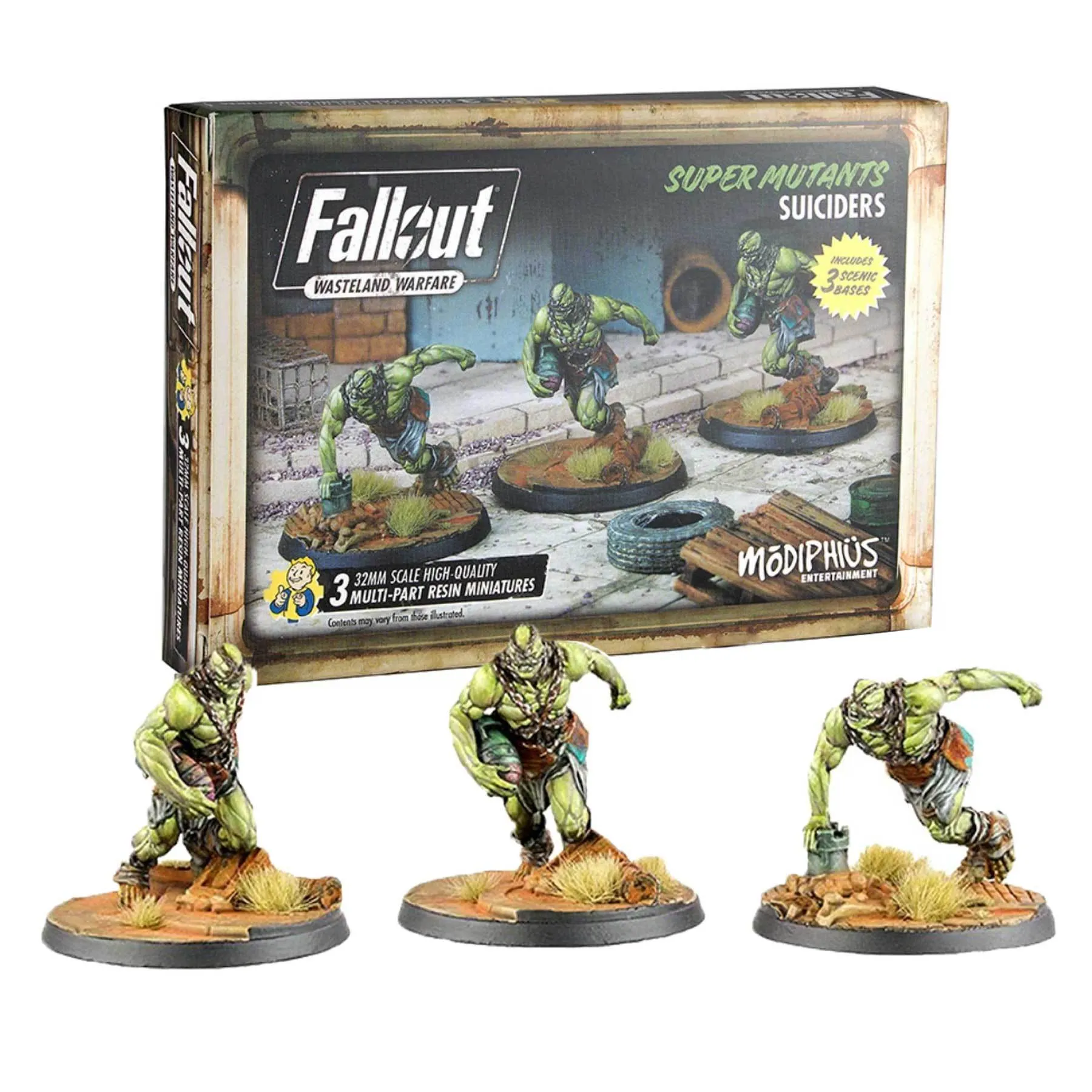 Fallout: Wasteland Warfare Game - Super Mutants Starter Bundle