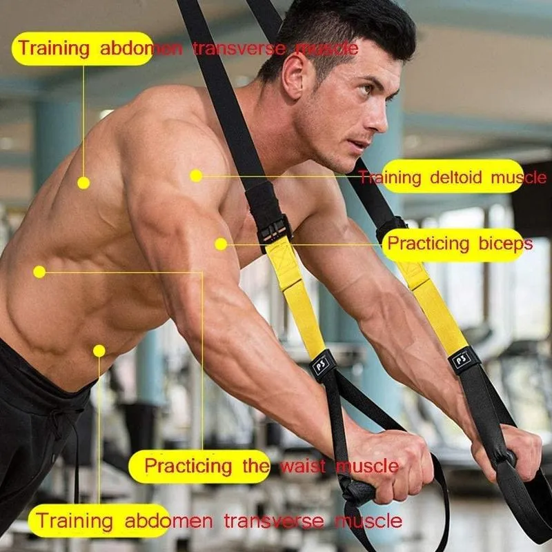 Fitness Body Weight Trainer Full Body Workout Home Gym Resistance Training Straps Exercise