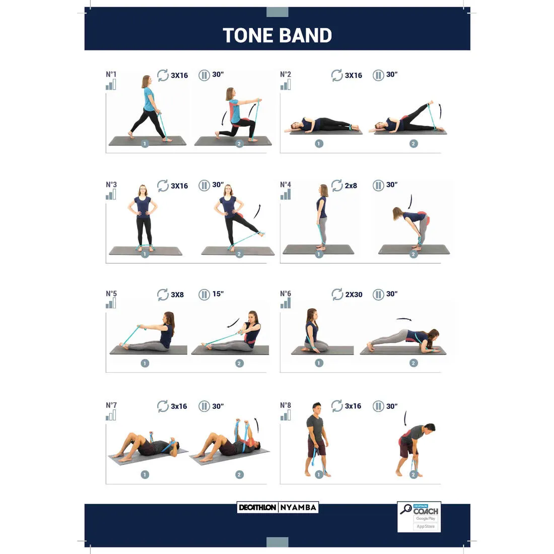 Fitness Fabric High Resistance Band (33 lb/15 kg) - Black