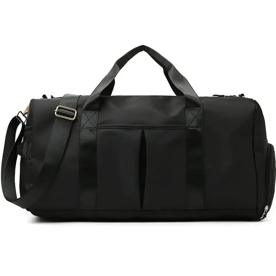 Fitness Gym Yoga Bag with Separate Wet/Dry Compartments and Shoe Storage - Travel Duffel Handbag for Active Lifestyles