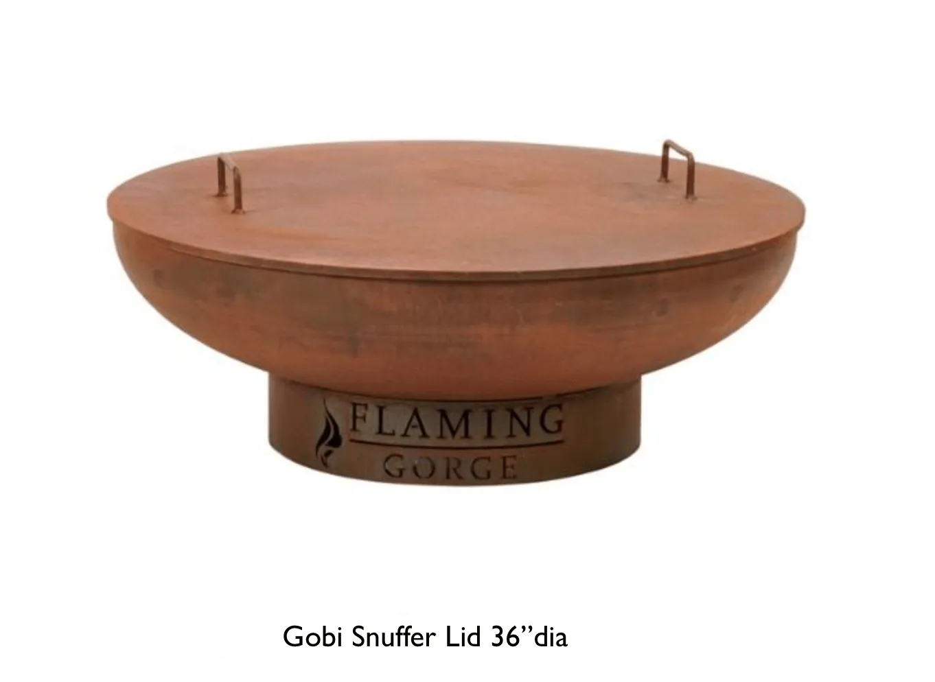 Flaming Gorge - Gobi Steel Fire Pit Snuffer Lid Accessory