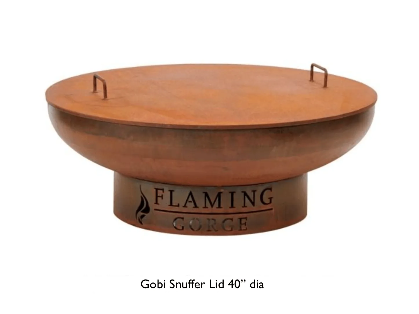 Flaming Gorge - Gobi Steel Fire Pit Snuffer Lid Accessory