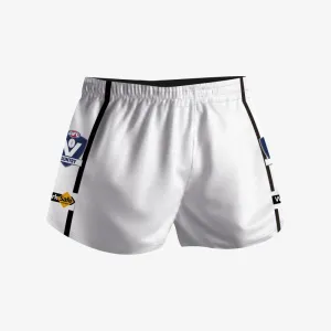 Footy Shorts - White/Black/White