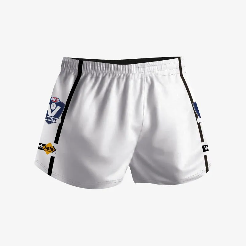 Footy Shorts - White/Black/White
