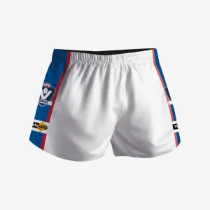 Footy Shorts - White/Red/Blue
