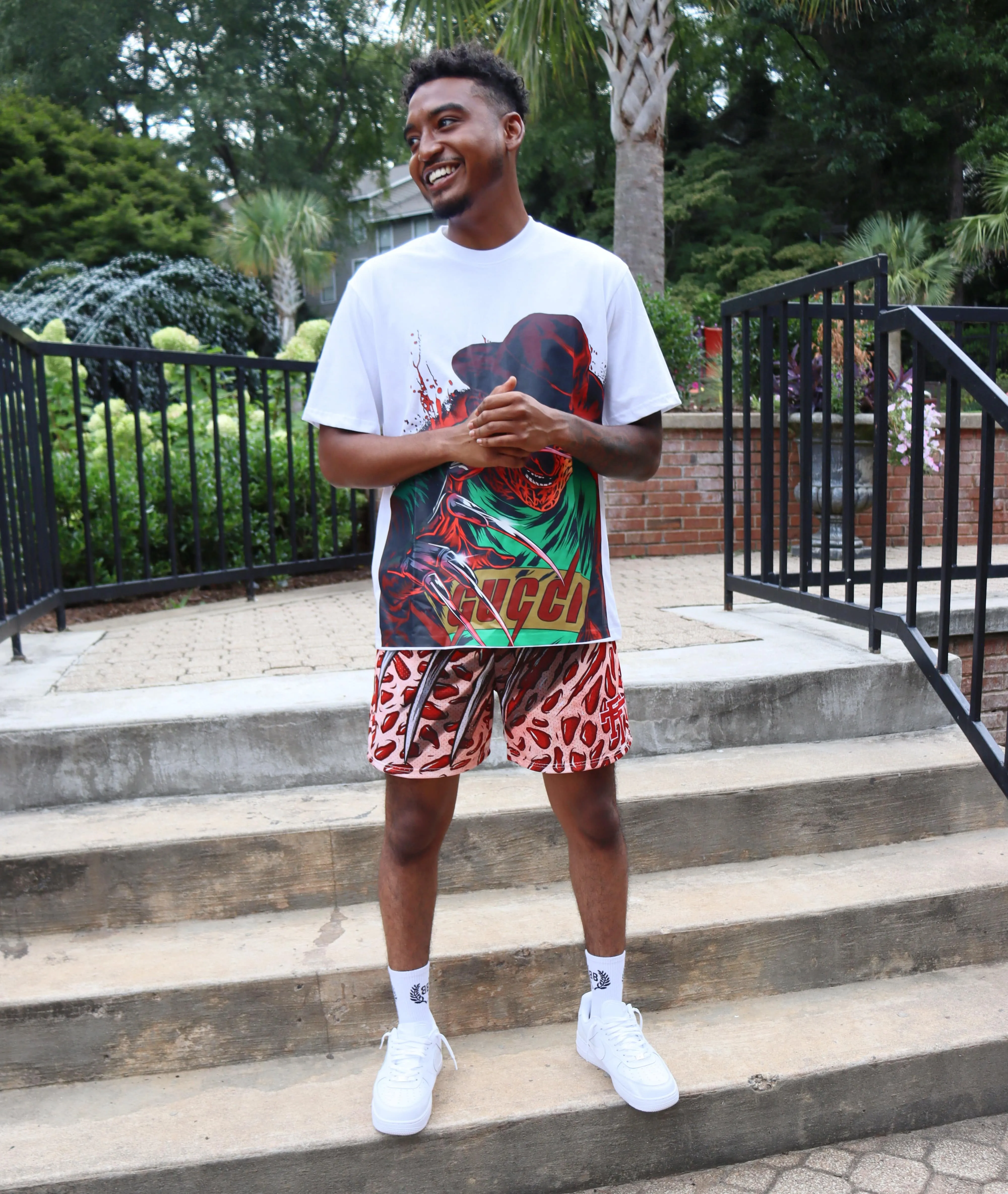 FREDDY K MESH BASKETBALL TRUNK DRAWSTRING SHORTS