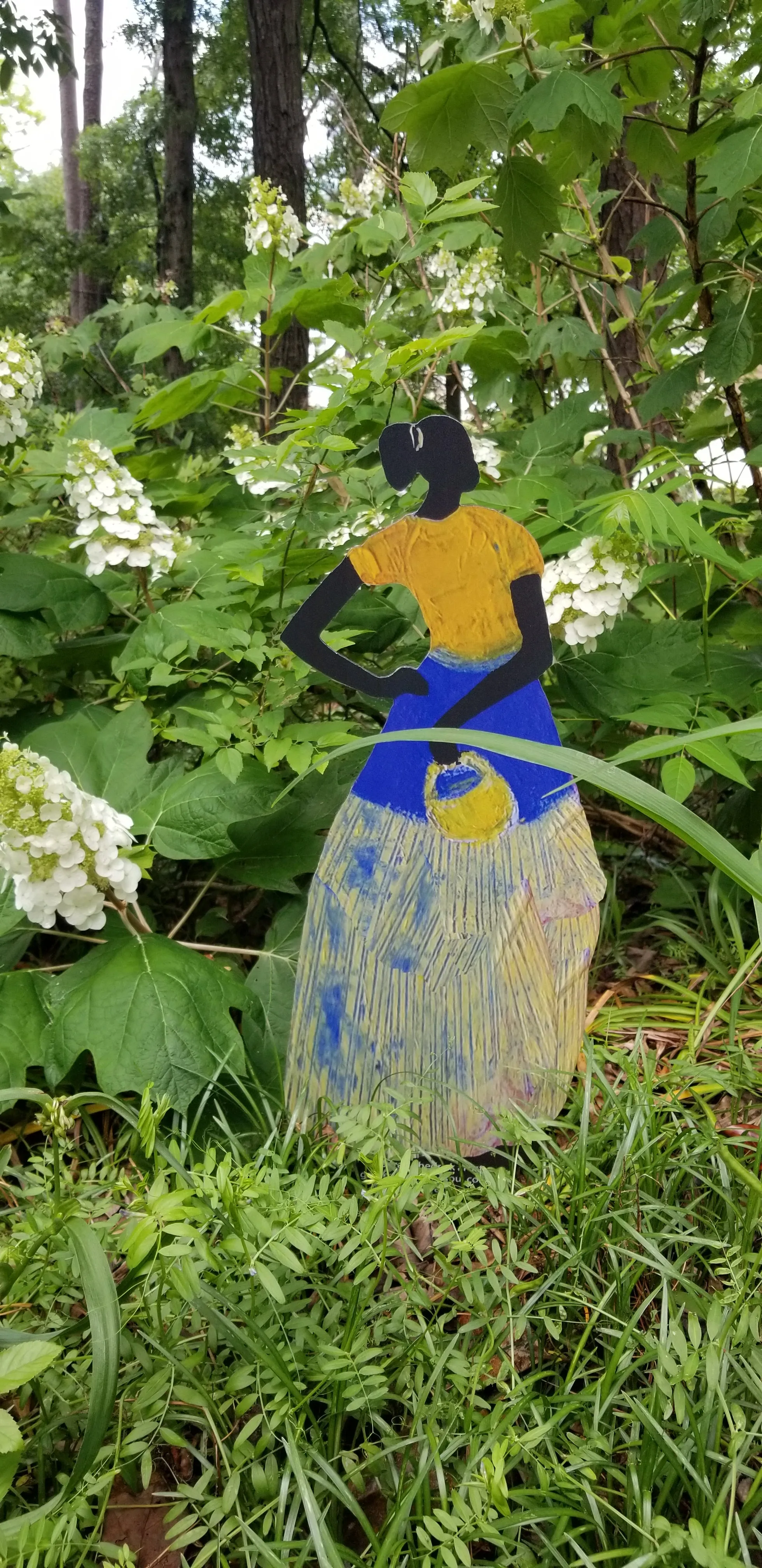 Garden Art (large) - Deborah Shedrick Yellow Basket