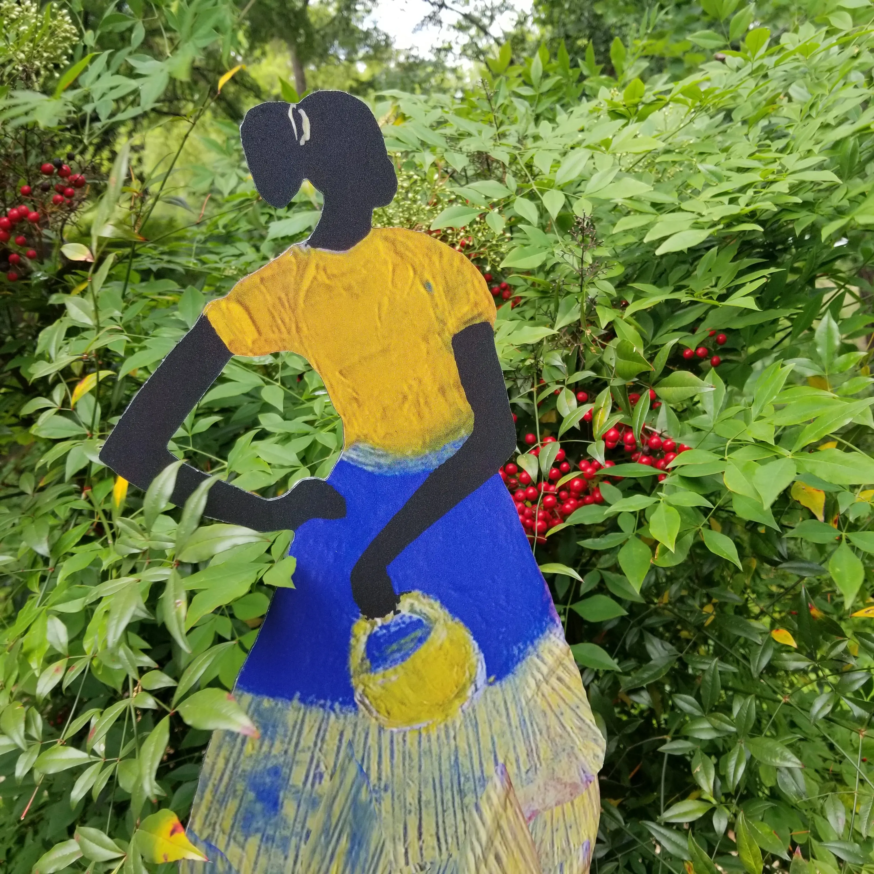 Garden Art (large) - Deborah Shedrick Yellow Basket