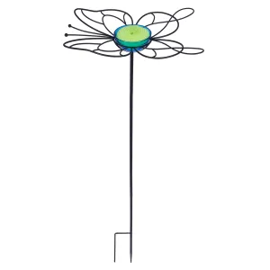 Garden Stake Butterfly Feeder, Blue,47m3864