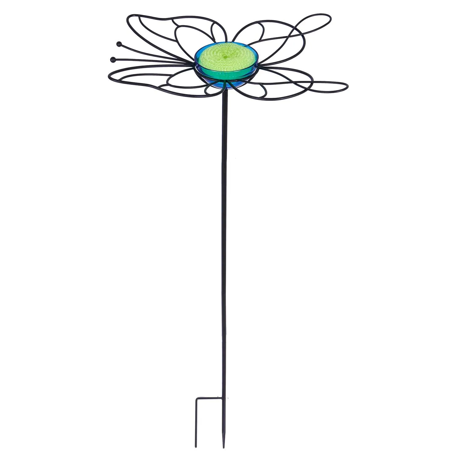 Garden Stake Butterfly Feeder, Blue,47m3864