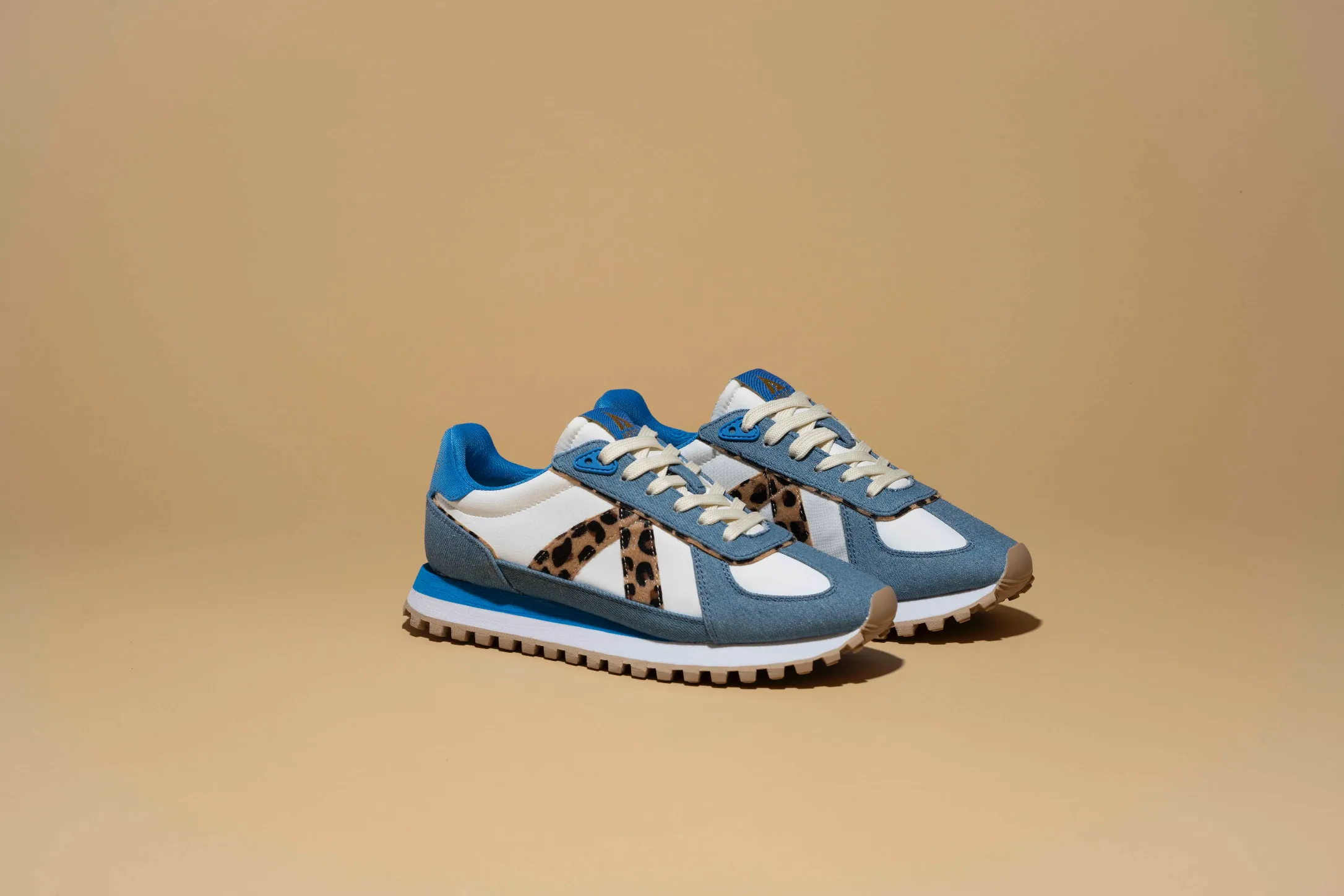 GATE DENIM/LEOPARD PONY-HAIR/TAN