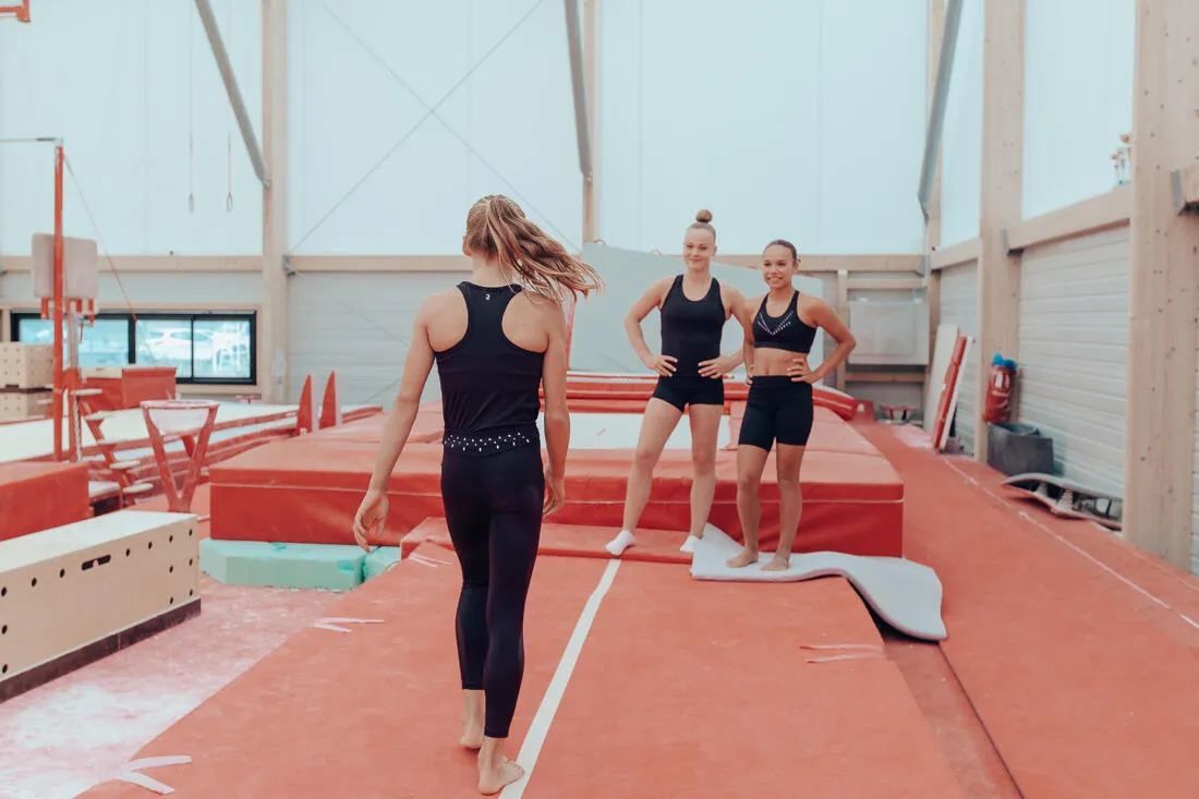 Girls' Gymnastics Sports Bra 500