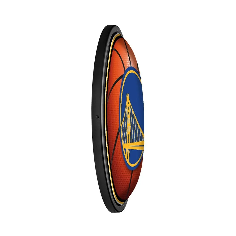 Golden State Warriors: Basketball - Round Slimline Lighted Wall Sign