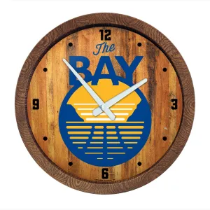 Golden State Warriors: Logo - "Faux" Barrel Top Clock