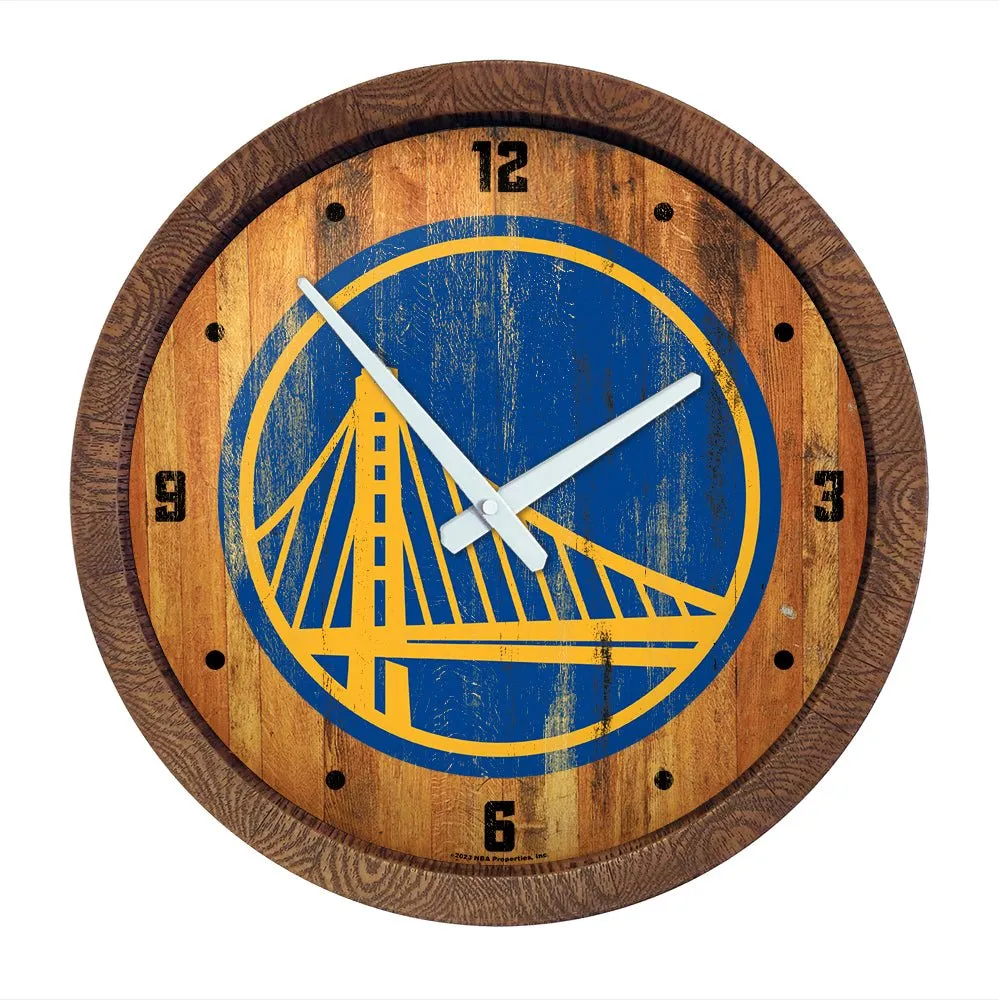 Golden State Warriors: "Faux" Barrel Top Clock