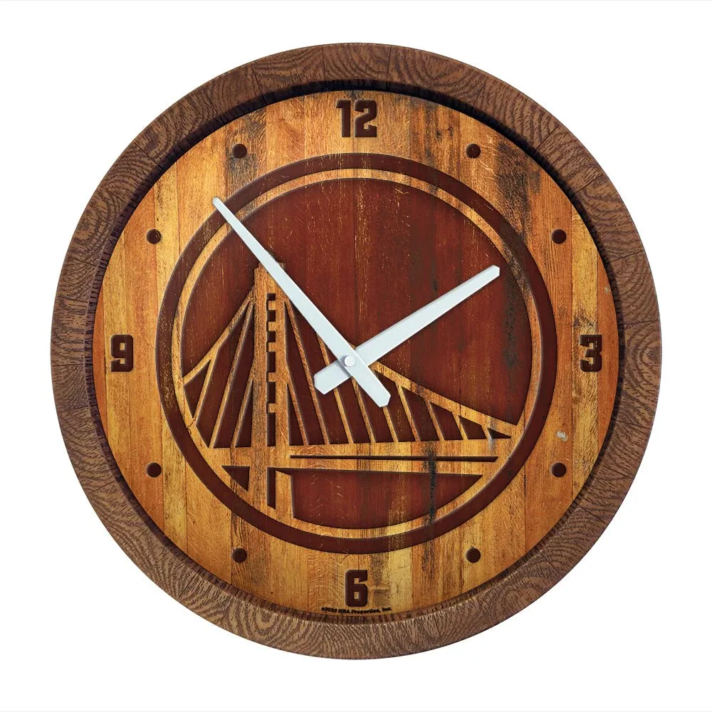 Golden State Warriors: "Faux" Barrel Top Clock