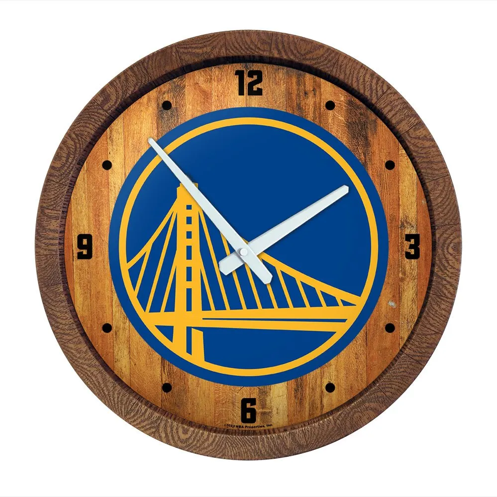 Golden State Warriors: "Faux" Barrel Top Clock