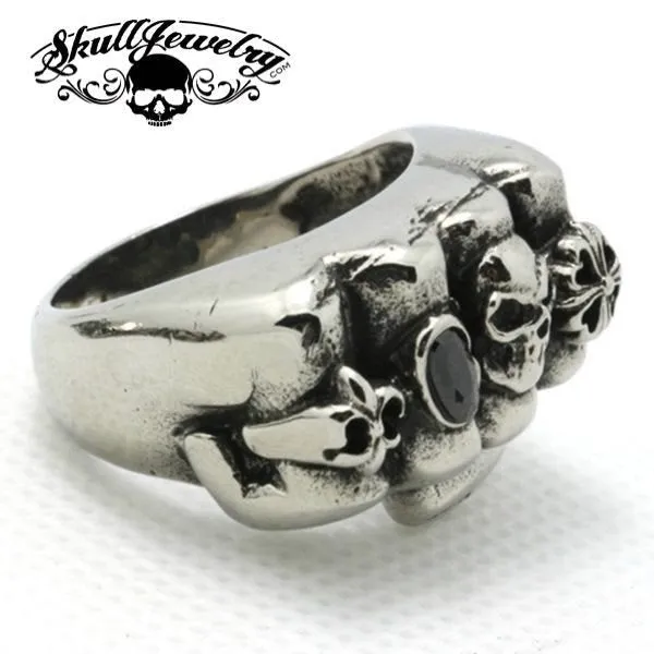 Grip of Steel - Stainless Steel Fist Ring (#435)