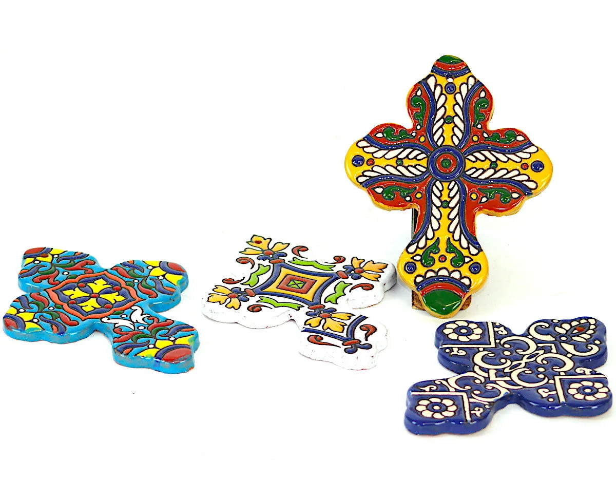 Hand Painted Ceramic Crosses
