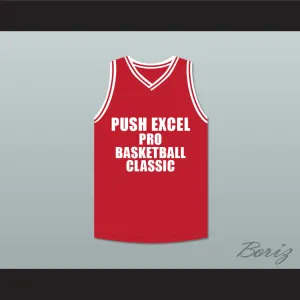 Herb Williams 32 Push Excel Pro Basketball Classic Red Basketball Jersey 1988 Charity Event