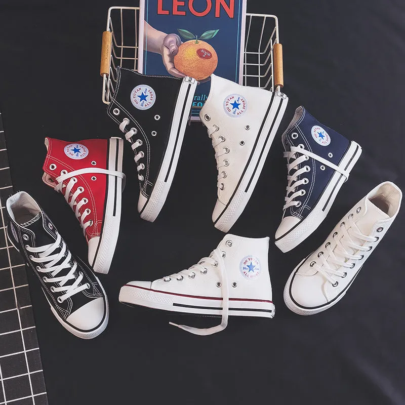 High-Top Canvas Sneakers