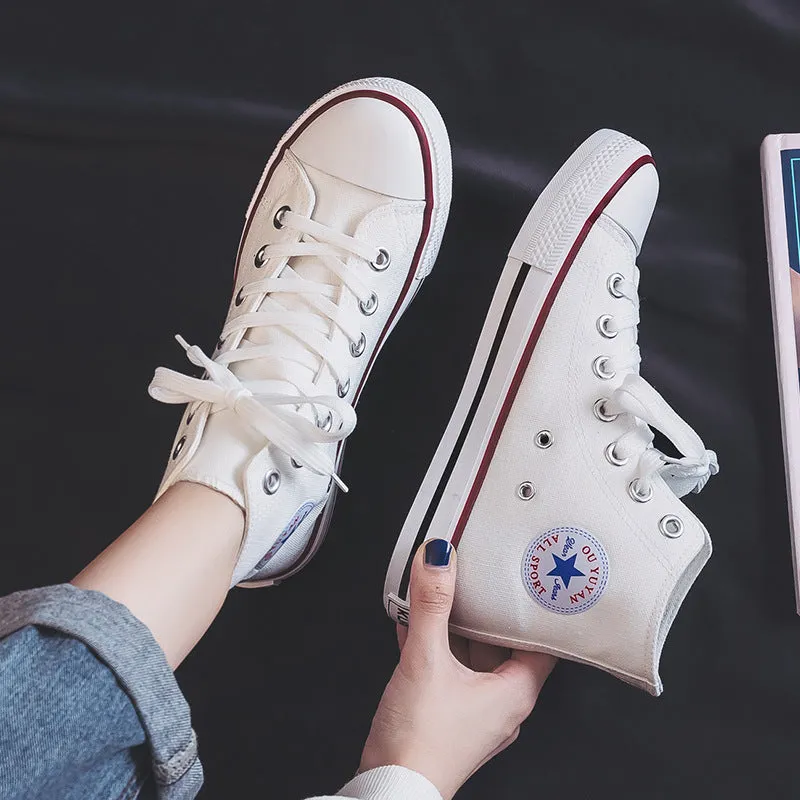 High-Top Canvas Sneakers