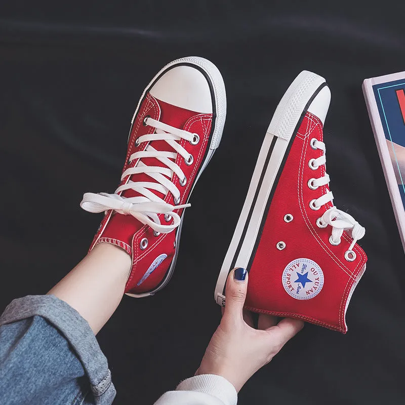 High-Top Canvas Sneakers
