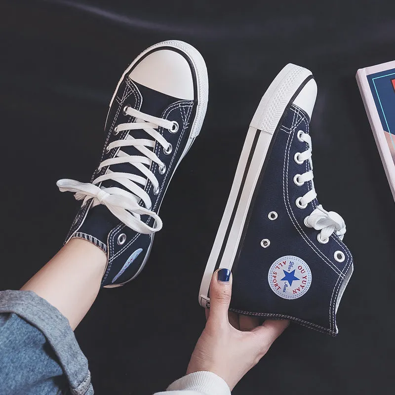 High-Top Canvas Sneakers