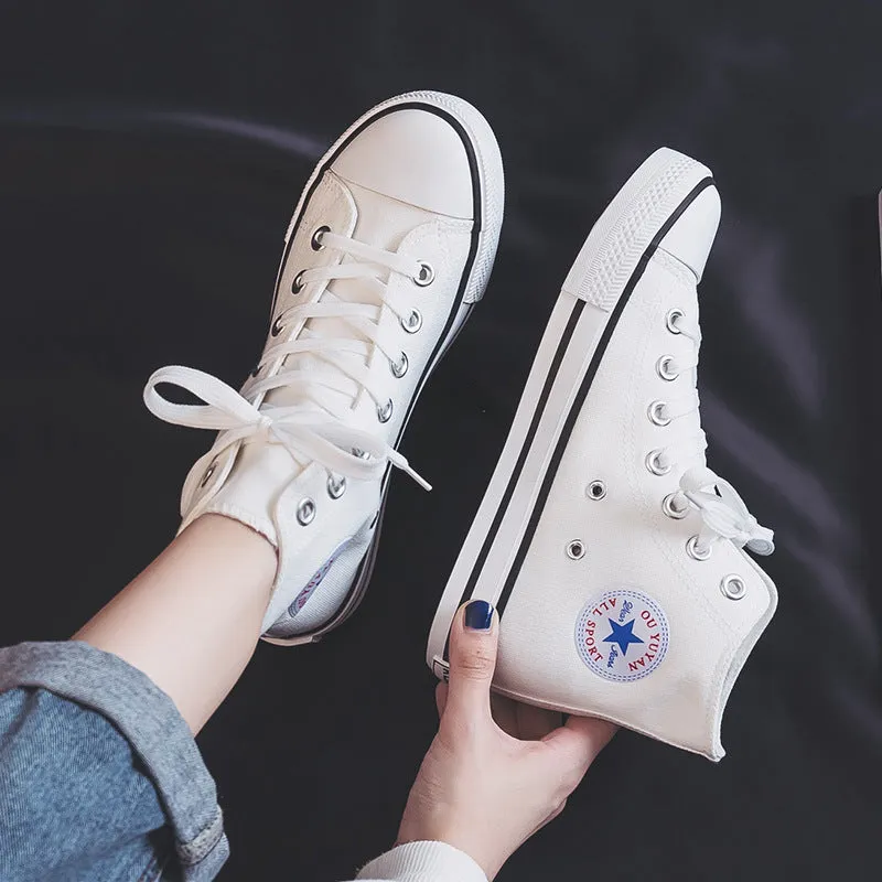 High-Top Canvas Sneakers