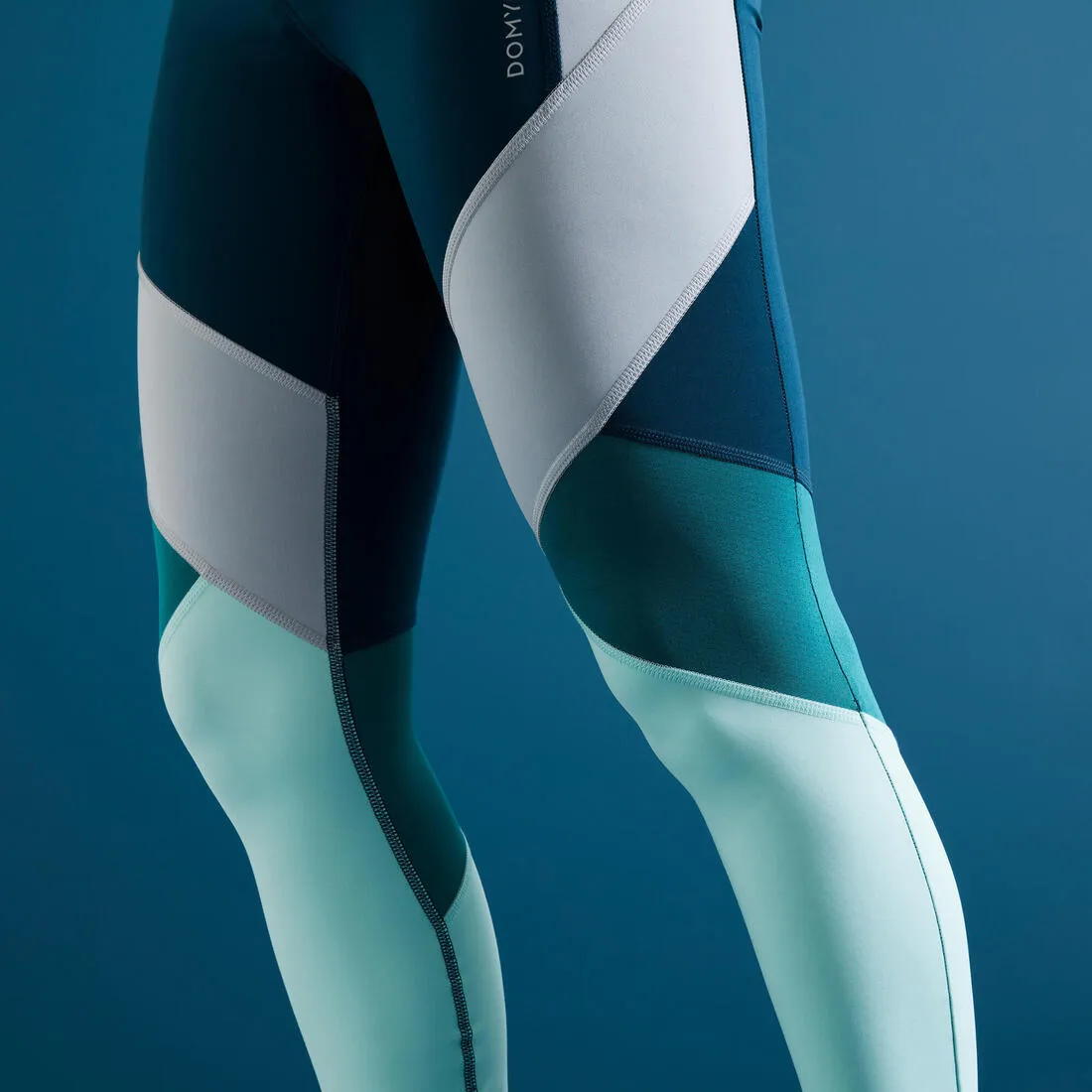High-Waisted Shaping Fitness Leggings - Color Block