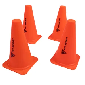 Hit Sport 4-Pack Training Traffic Cone (12in / 30cm)