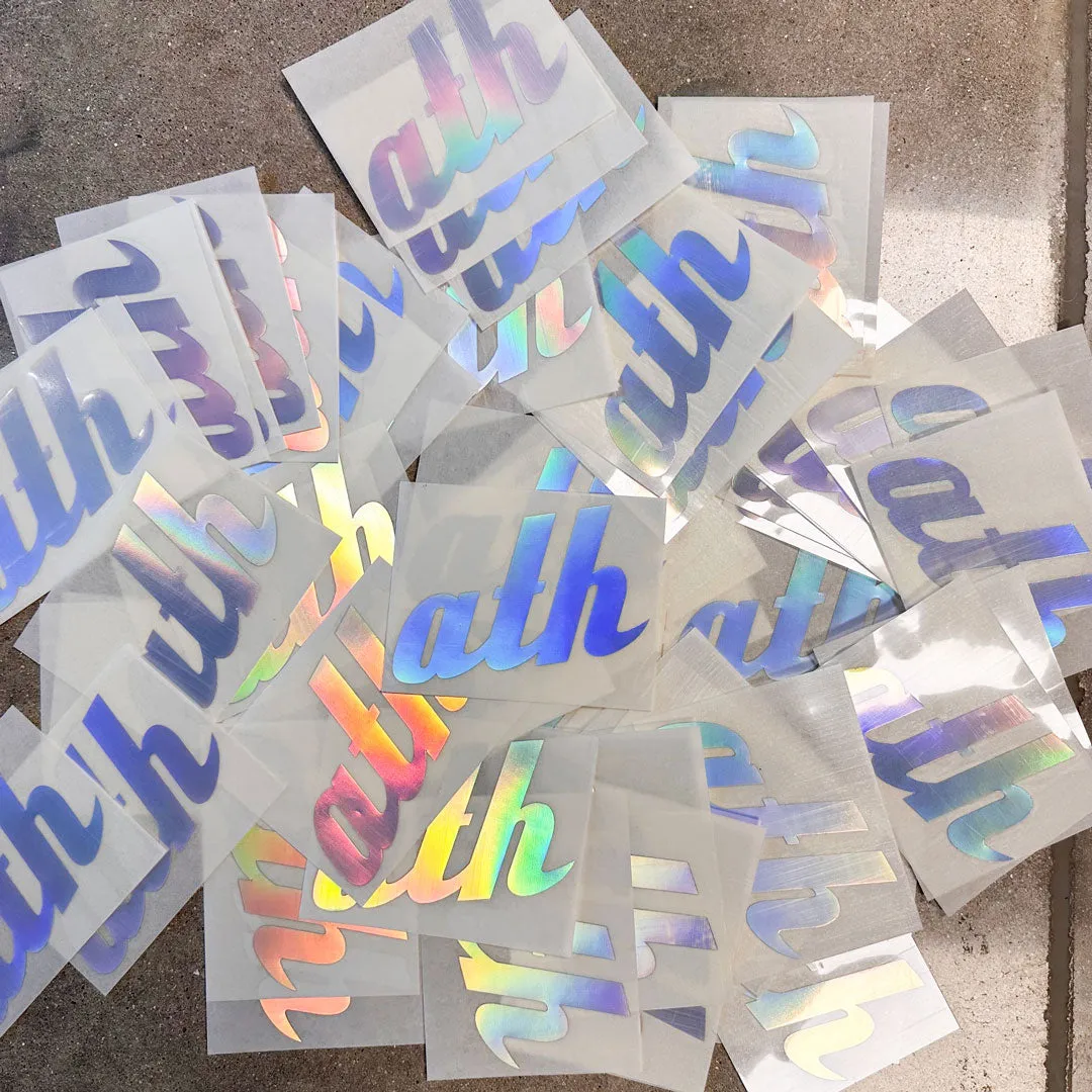 Holographic Die Cut Sticker