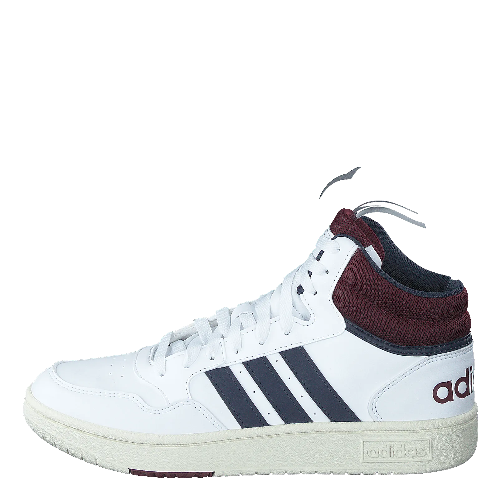 Hoops 3.0 Mid Lifestyle Basketball Classic Vintage Shoes Cloud White / Shadow Navy / Shadow Red