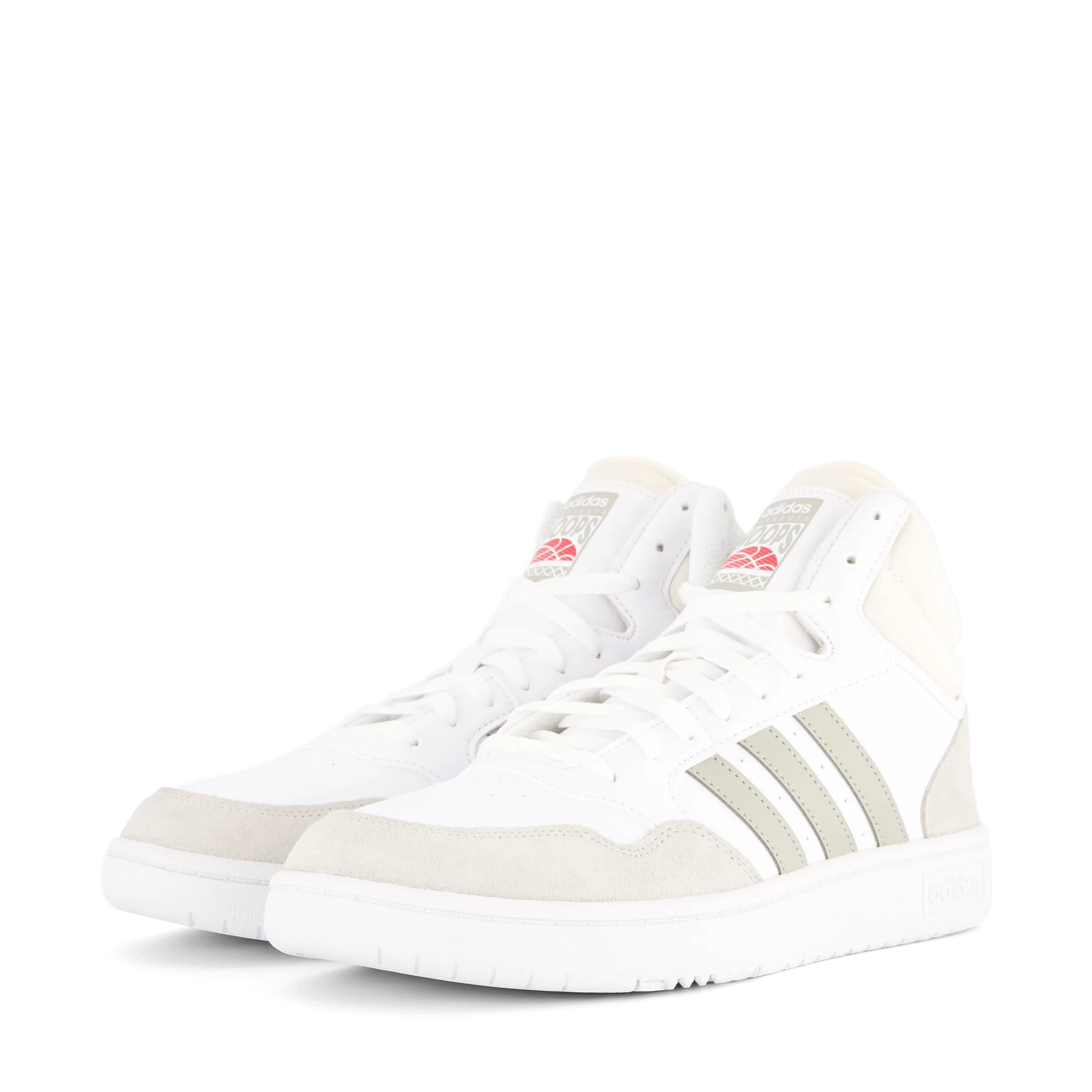Hoops 3.0 Mid Lifestyle Basketball Classic Vintage Shoes White