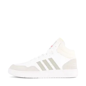 Hoops 3.0 Mid Lifestyle Basketball Classic Vintage Shoes White